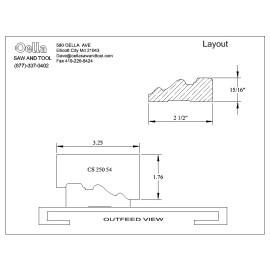 M2 corrugated back knives for  2-1/2"  historical casing